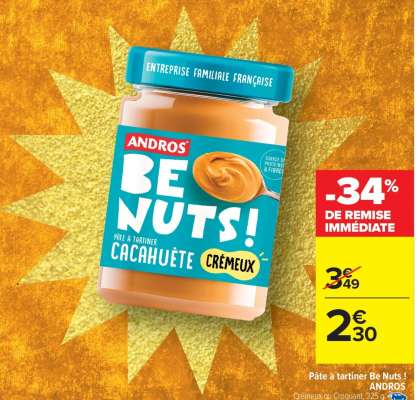 PÂTE À TARTINER BE NUTS ! “ANDROS”