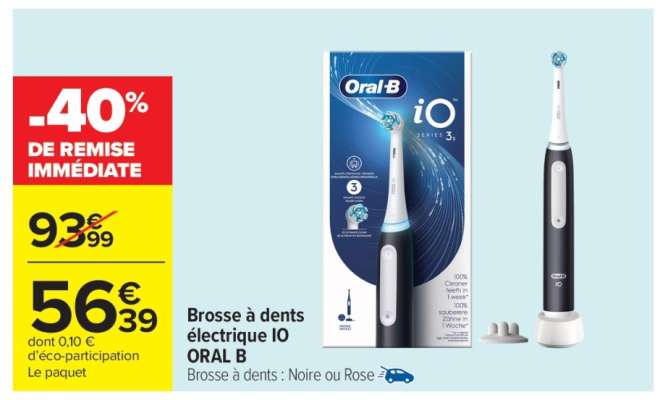 Brosse à dents électrique IO ORAL B