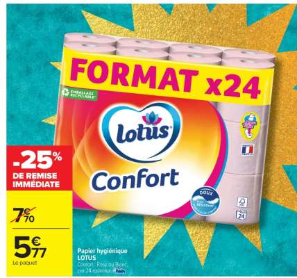 LOTUS CONFORT Papier hygiénique