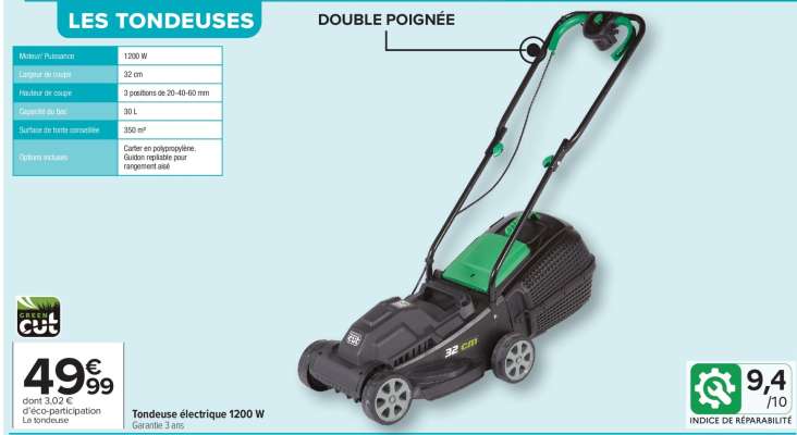 Tondeuse électrique 1200 W