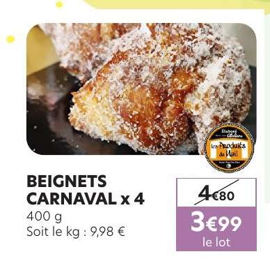 BEIGNETS CARNAVAL x 4