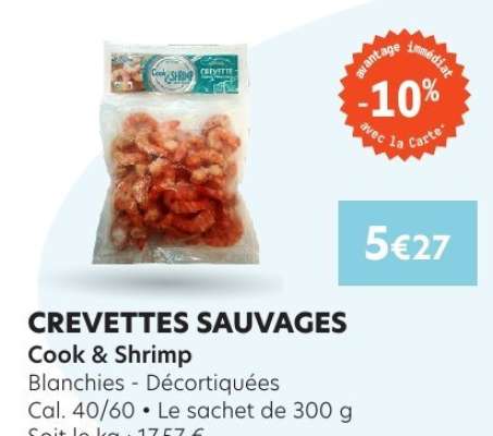 Crevettes sauvages