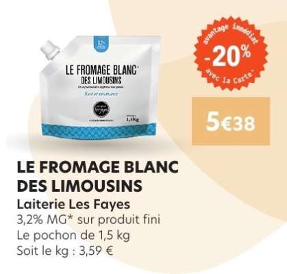 LE FROMAGE BLANC DES LIMOUSINS