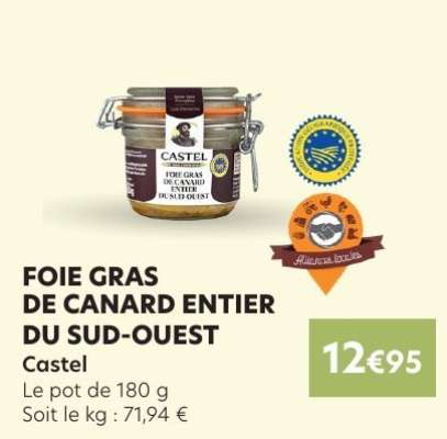 Foie gras de Canard Entier du Sud-ouest