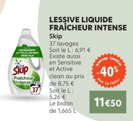 LESSIVE LIQUIDE FRAÎCHEUR INTENSE
