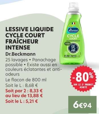 LESSIVE LIQUIDE CYCLE COURT FRAÎCHEUR INTENSE