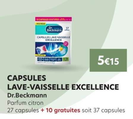 CAPSULES LAVE-VAISSELLE EXCELLENCE