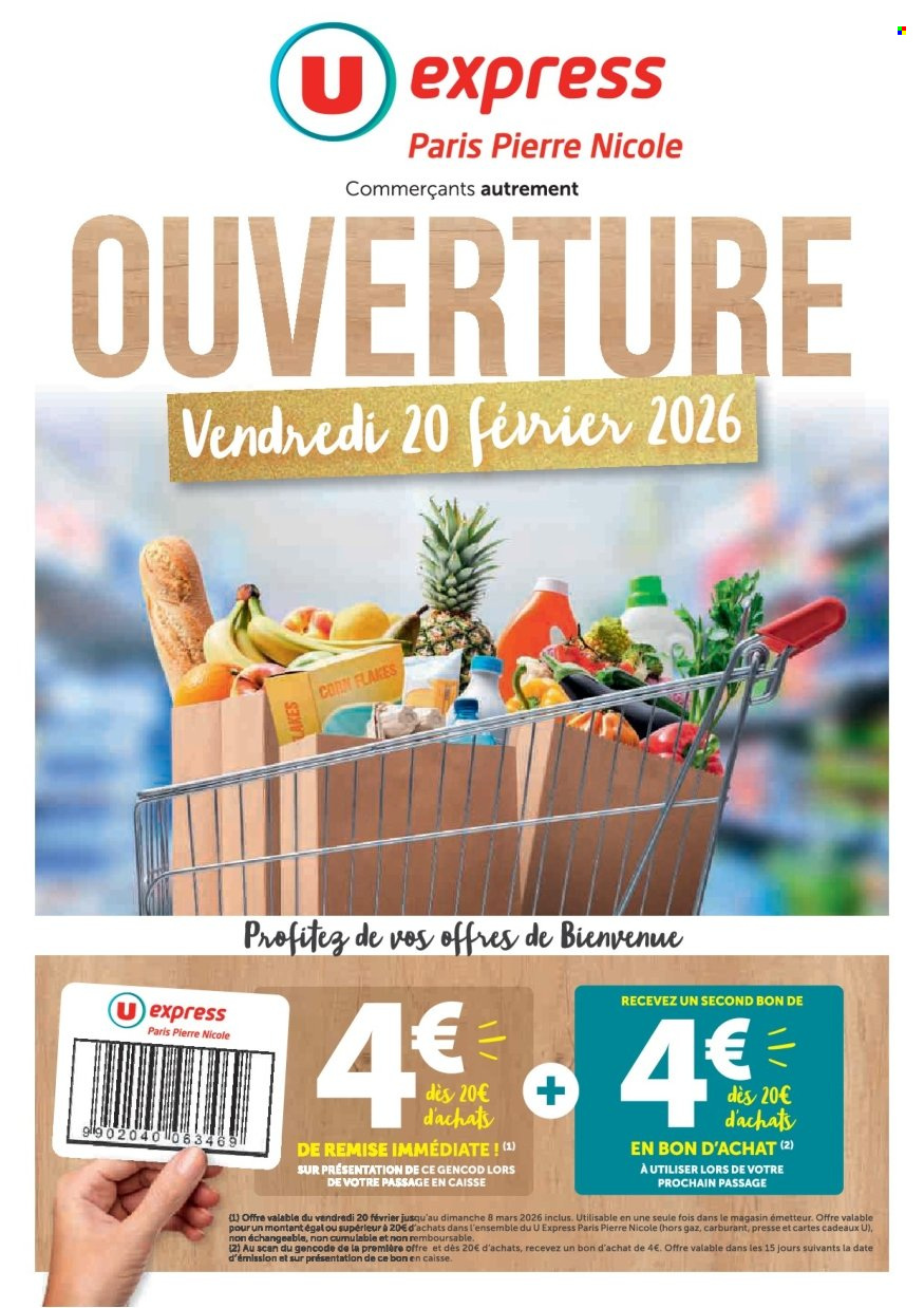 Catalogue U express - 20/02/2026 - 08/03/2026. Page 1