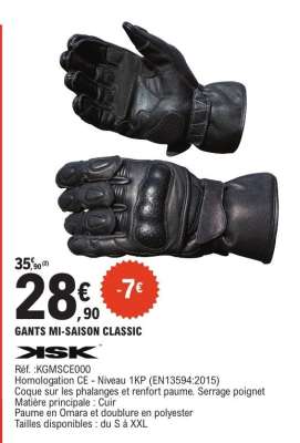 GANTS MI-SAISON CLASSIC