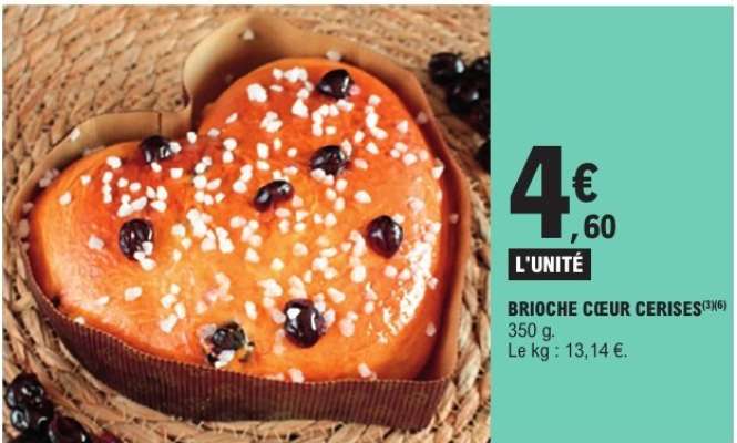 BRIOCHE CŒUR CERISES