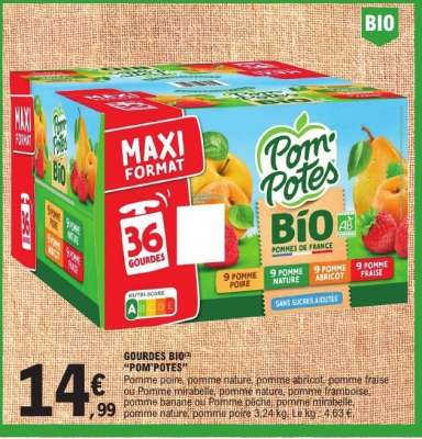 GOURDES BIO® "POM'POTES"