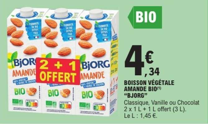 BOISSON VÉGÉTALE AMANDE BIO