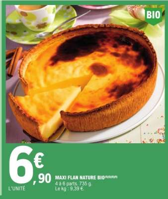 MAXI FLAN NATURE BIO