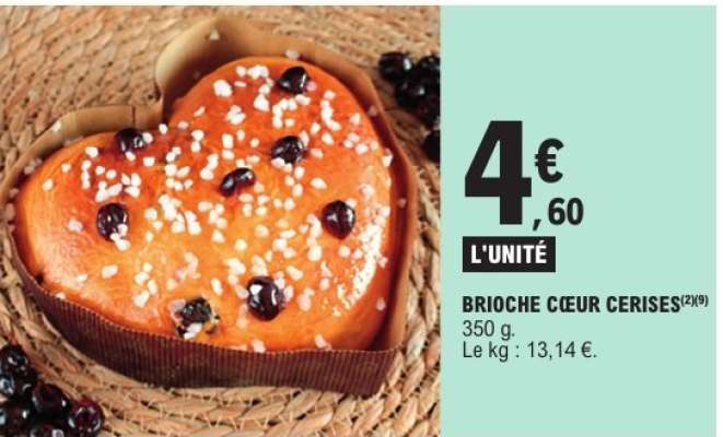 BRIOCHE CŒUR CERISES