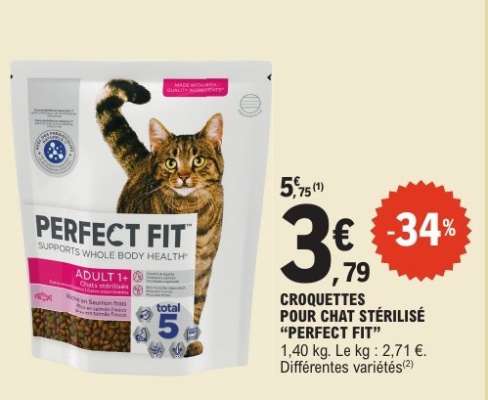 PERFECT FIT Croquettes pour chat stérilisé