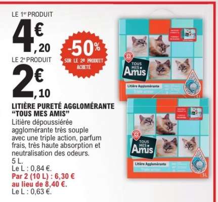 LITIÈRE PURETÉ AGGLOMÉRANTE “TOUS MES AMIS”