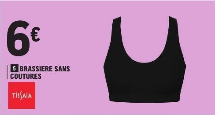 Brassiere sans coutures