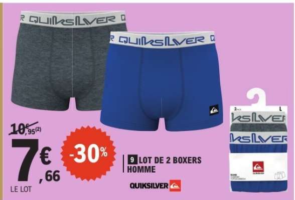 Lot de 2 boxers homme
