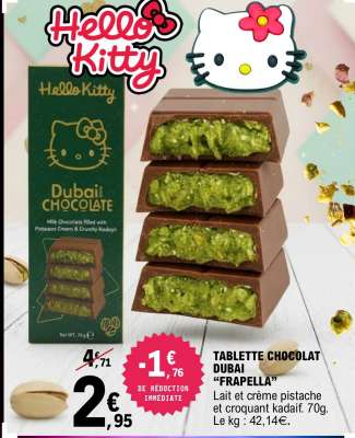 TABLETTE CHOCOLAT DUBAI “FRAPELLA”