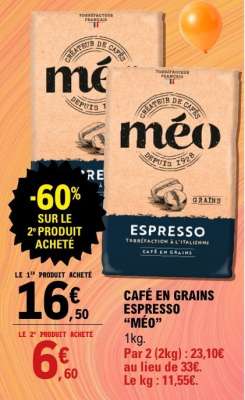 Café en grains Espresso "Méo"
