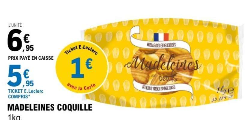 MADELEINES COQUILLE
