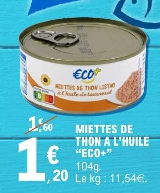 MIETTES DE THON À L’HUILE “ECO+”