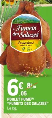 POULET FUMÉ "FUMETS DES SALAZES"
