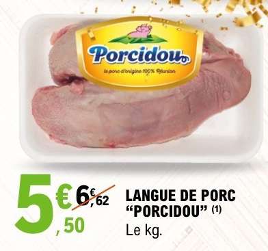 LANGUE DE PORC “PORCIDOU”