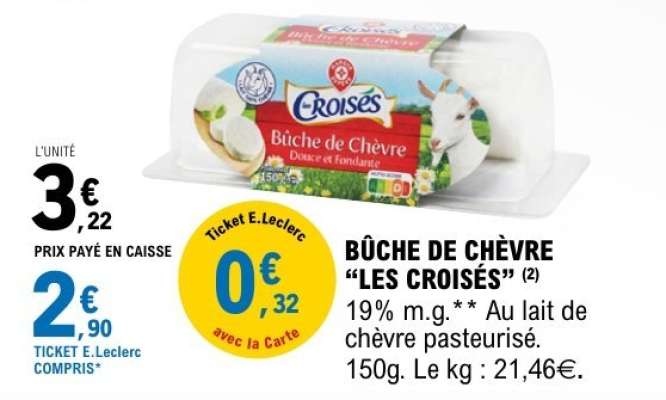 BÛCHE DE CHÈVRE “LES CROISÉS”