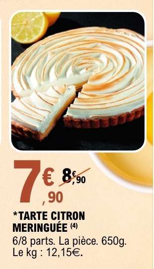 Tarte citron meringuée