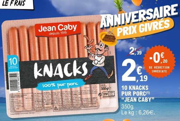 10 KNACKS PUR PORC "JEAN CABY"