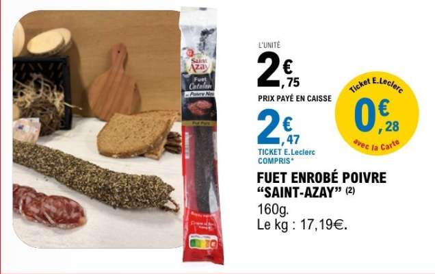 FUET ENROBÉ POIVRE “SAINT-AZAY”