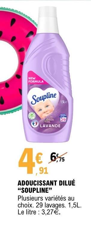 Adoucissant dilué SOUPLINE