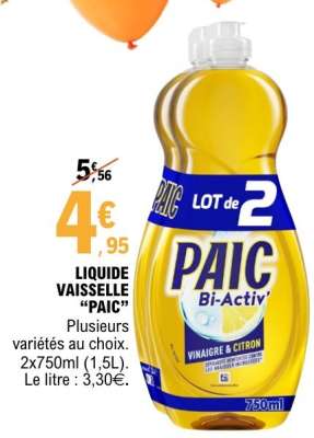 LIQUIDE VAISSELLE “PAIC”