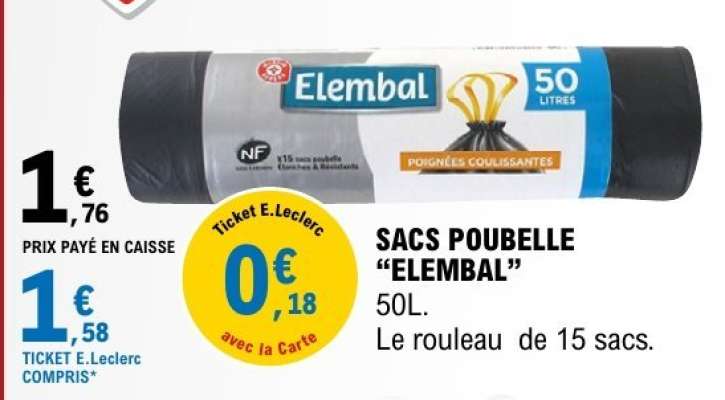 SACS POUBELLE “ELEMBAL”