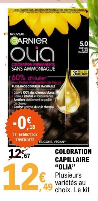 COLORATION CAPILLAIRE “OLIA”