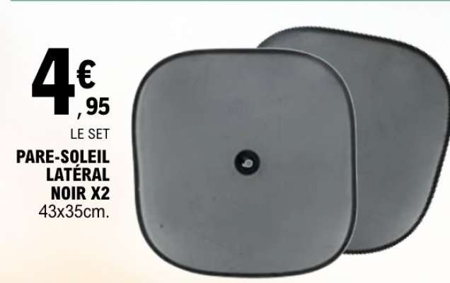 PARE-SOLEIL LATÉRAL NOIR X2