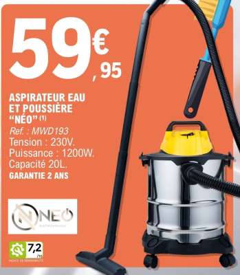 ASPIRATEUR EAU ET POUSSIÈRE “NÉO”