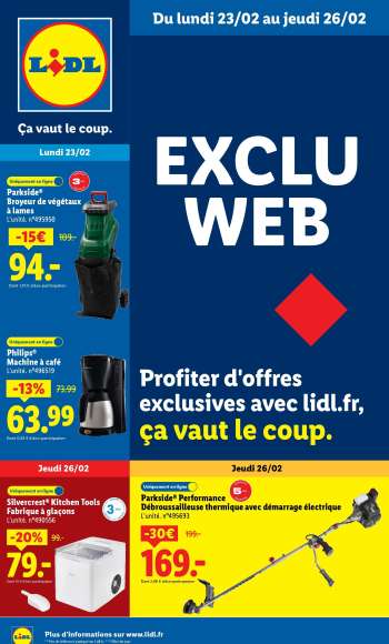 Catalogue Lidl - 23/02/2026 - 26/02/2026.