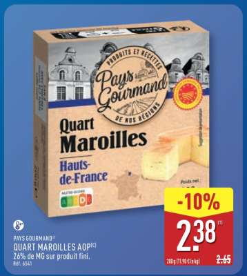 Pays Gourmand Quart Maroilles AOP
