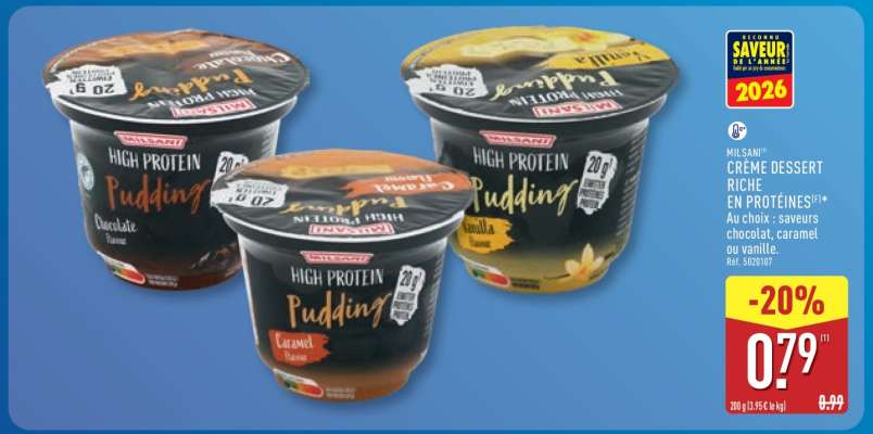 MILSANI CRÈME DESSERT RICHE EN PROTÉINES