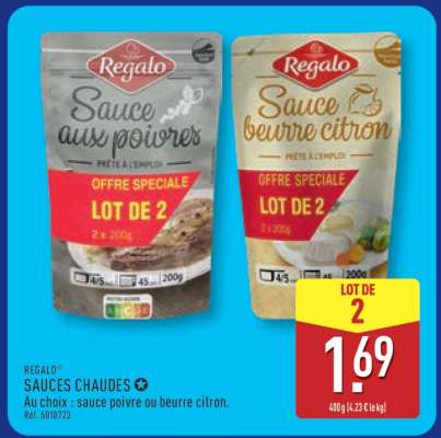 REGALO SAUCES CHAUDES
