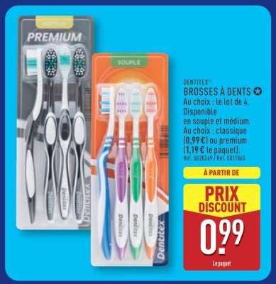 DENTITEX BROSSES À DENTS