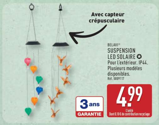 BELAVI® SUSPENSION LED SOLAIRE