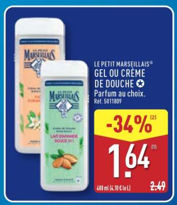 LE PETIT MARSEILLAIS® GEL OU CRÈME DE DOUCHE