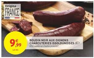 BOUDIN NOIR AUX OIGNONS CHARCUTERIES ISSOLDUNOISES