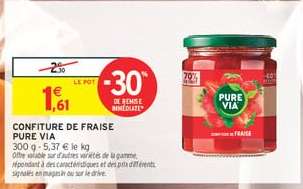 Confiture de Fraise Pure Via