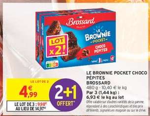 LE BROWNIE POCKET CHOCO PÉPITES