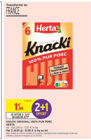 KNACKI ORIGINAL 100% PUR PORC