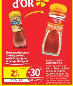 PIMENT DOUX BOUTON D'OR